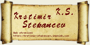 Krstimir Stepančev vizit kartica